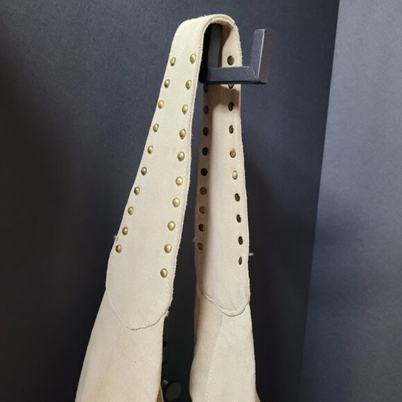 Express Leather Fringed Studded Shoulder Bag - Picture 2 of 12